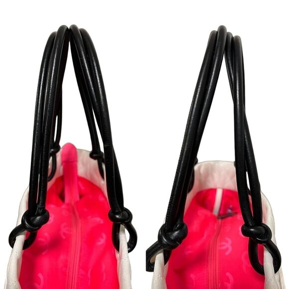 Authentic CHANEL CC Cambon Calfskin Quilted Large Shopping Tote Shoulder Bag - Picture 7 of 16